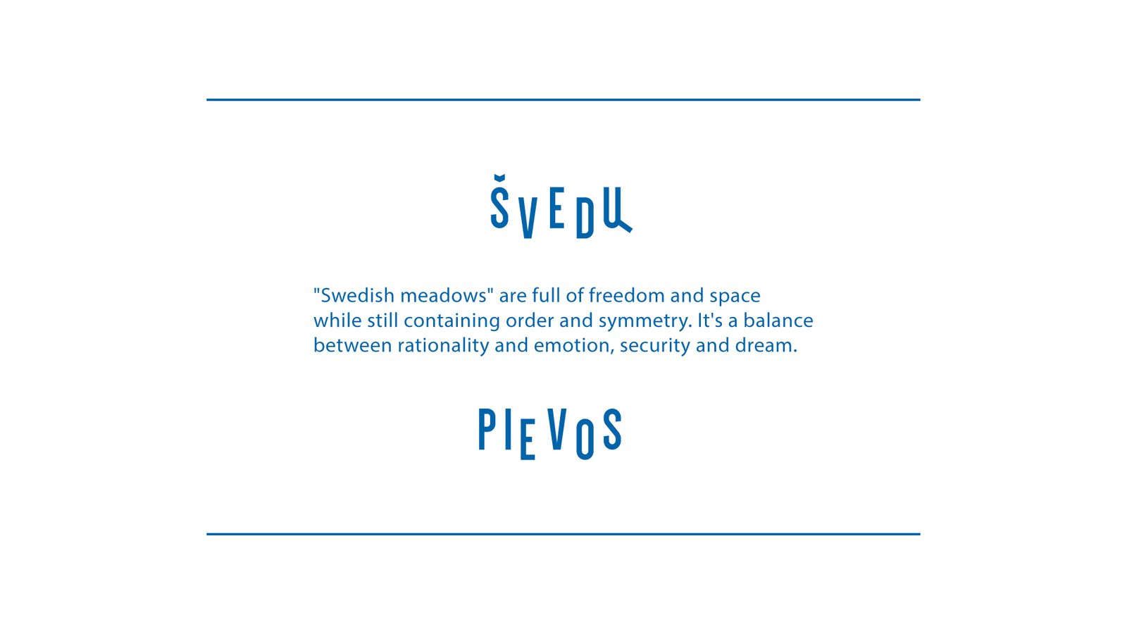 Švedų pievos visual identity inspired by the Swedish lagom philosophy