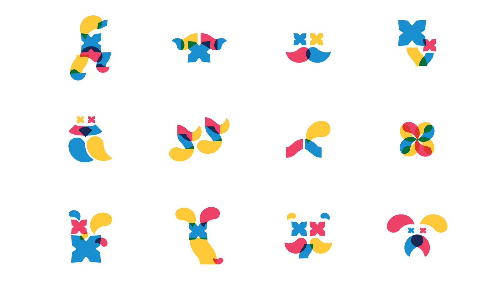 Modular graphic elements created for Rokiškis Cultural Capital 2019